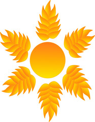 Canvas Print - logo sun