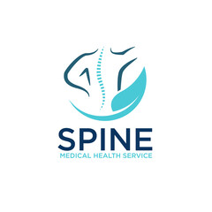 Wall Mural - nature spine logo designs simple for medical service and company