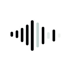 mobile interface icon, mixer volume sign for editable sounds.