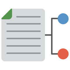 
Data network, concept of share documents online 
