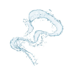 Poster - water splash on white background