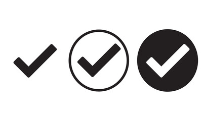 check yes mark right success correct icon symbol sign vectors