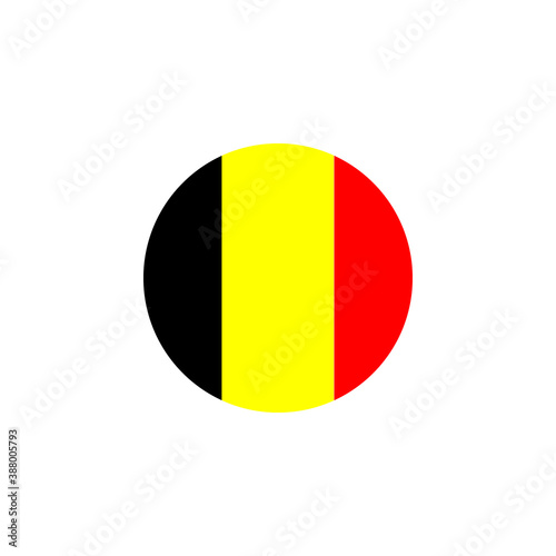 Belgium round flag icon. National Belgian circular flag vector illustration  isolated on white. - Buy this stock vector and explore similar vectors at  Adobe Stock | Adobe Stock