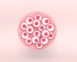 © Hannet - Morula. The Embryo cell of 16 blastomeres in a solid ball contained within the zona pellucida. The Stage of segmentation of a fertilized ovum. Human embryo. 3d rendered medical illustration.