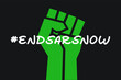 END SARS NOW vector illustration