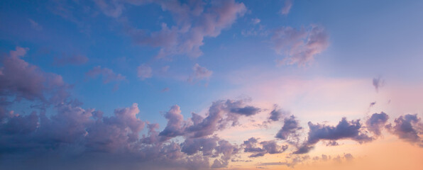 Wall Mural - beautiful sunset. mysterious sky clouds background