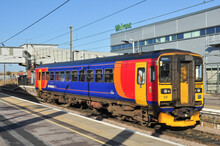 Class 153 Diesel Railcar At Peterborough