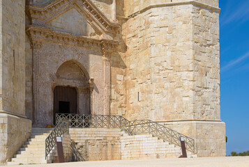 Castel del Monte, which rises on the highlands of the Murge. UNESCO World Heritage Site. Andria, Puglia - Italy