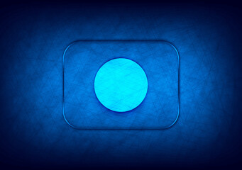 Wall Mural - Record icon abstract digital design blue background