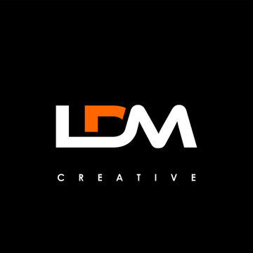 LDM Letter Initial Logo Design Template Vector Illustration	
