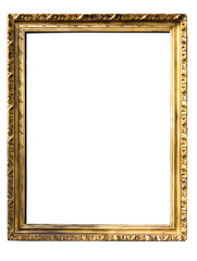 Wall Mural - Isolated empty old frame with copy space. isolated.