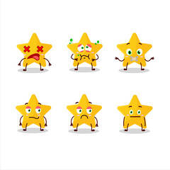 Poster - Yellow star cartoon character with nope expression