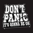 © elkagrey - Typography Motivation Do not panic