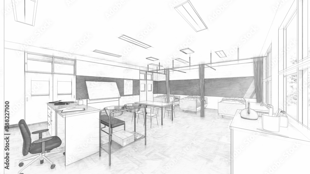 学校 保健室 黒板文字有り 人なし イラスト43 Do Biura Fototapety 学校 保健室 黒板文字有り 人なし イラスト43 Do Biura Fototapety