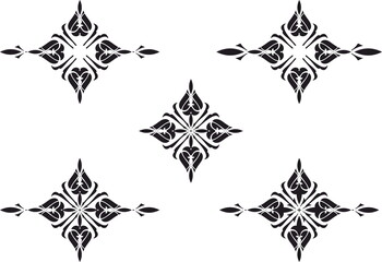 Poster - decorative abstract and floral element	
