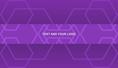 channel banner template with lines and shapes