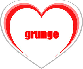 Poster - Text grunge. Social concept