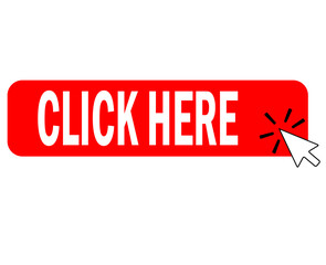 Aufkleber - click here button with arrow pointer clicking icon. click here button sign. flat style.