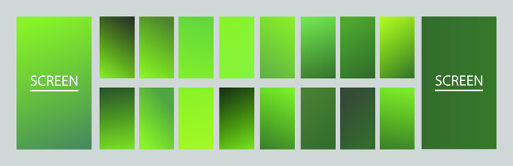 Poster - green vector template for cover, poster, brochure, mobile app. abstract color gradient background