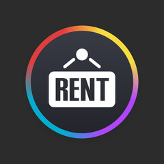 Wall Mural - Rent Sign 