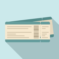 Poster - Air tickets icon. Flat illustration of air tickets vector icon for web design