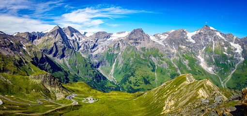 Canvas Print - landscape at the Grossglockner mountain in austria