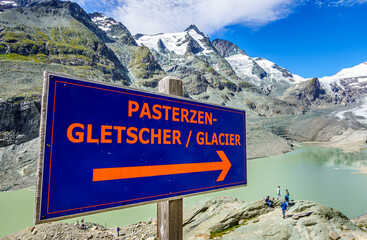 Canvas Print - landscape at the Grossglockner mountain in austria