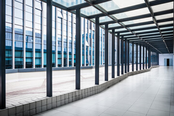 Canvas Print - empty corridor in the modern office building.