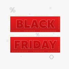 Sticker - Black friday label