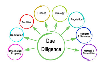 Wall Mural - Eight Components of  Due Diligence