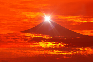 Wall Mural - 富士山と雲海