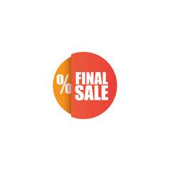 Poster - Banner design for final sale. Final sale badge design. Vector illustration.