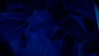 © RocknRoller Studios - Futuristic, High Tech, blue background, with network lines conveying a connectivity concept. 3D render