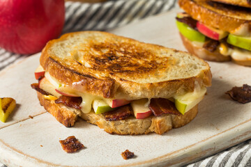 Canvas Print - Homemade Bacon Apple Grilled Cheese Panini