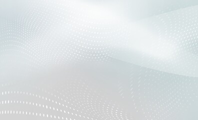 Poster - Gray halftone pattern with white line graphic motion backdrop template wallpaper. Clean Grey geometric abstract background.