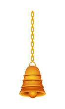 Golden Bell Hanging Hindu Decoration