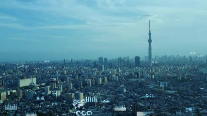 Poster - 都市とネットワーク　スマートシティー 　IoT　ICT　デジタルトランスフォーメーション 