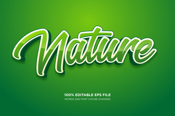 Wall Mural - Nature Fresh text style effect