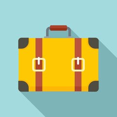 Poster - travel suitcase icon. flat illustration of travel suitcase vector icon for web design