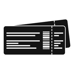 Sticker - Air tickets icon. Simple illustration of air tickets vector icon for web design isolated on white background