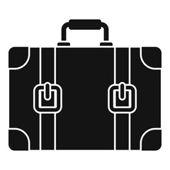 Poster - Travel suitcase icon. Simple illustration of travel suitcase vector icon for web design isolated on white background