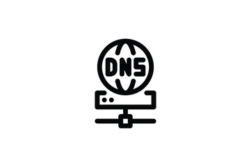 Sticker - Hosting Outline Icon - Dns Server