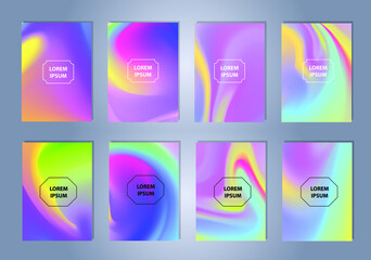 Poster - colorful vector blurred gradient textures. background for social media post, wallpaper, mobile app, 