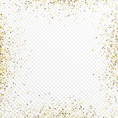 Wall Mural - Gold glitter celebratory confetti background