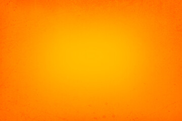 Wall Mural - orange background, abstract orange paper grunge texture with yellow light gradient pattern. colorful