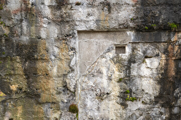 Abstract colorful cement wall texture and background with cracks