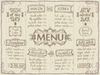 © LP Design - Menu list old style board design for cafe or restaurant