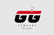 © dragomirescu - gg g g alphabet letter logo combination in red and black color. Creative icon design for company and business