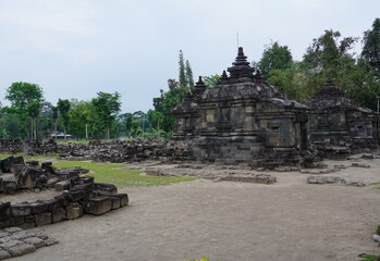 Yogyakarta, 19 October 2020; Plaosan Temple, is a Buddhist temple located in Bugisan Village, Prambanan, Indonesia.