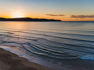 Aerial Sunrise Seascape